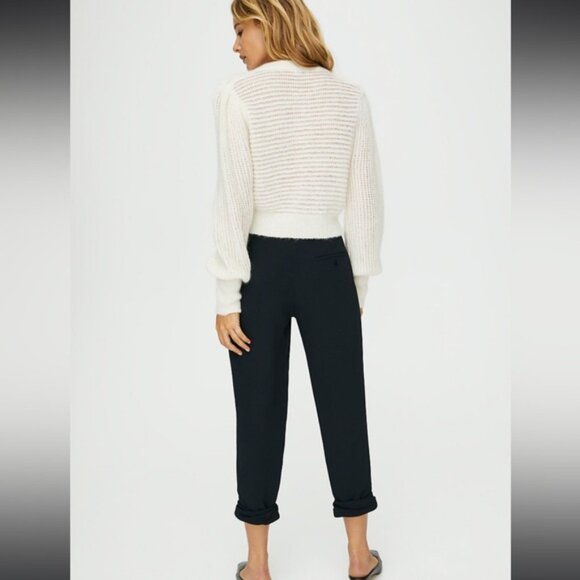 Aritzia Wilfred Black Ankle Length Allant Pants Size 6 - Picture 3 of 12